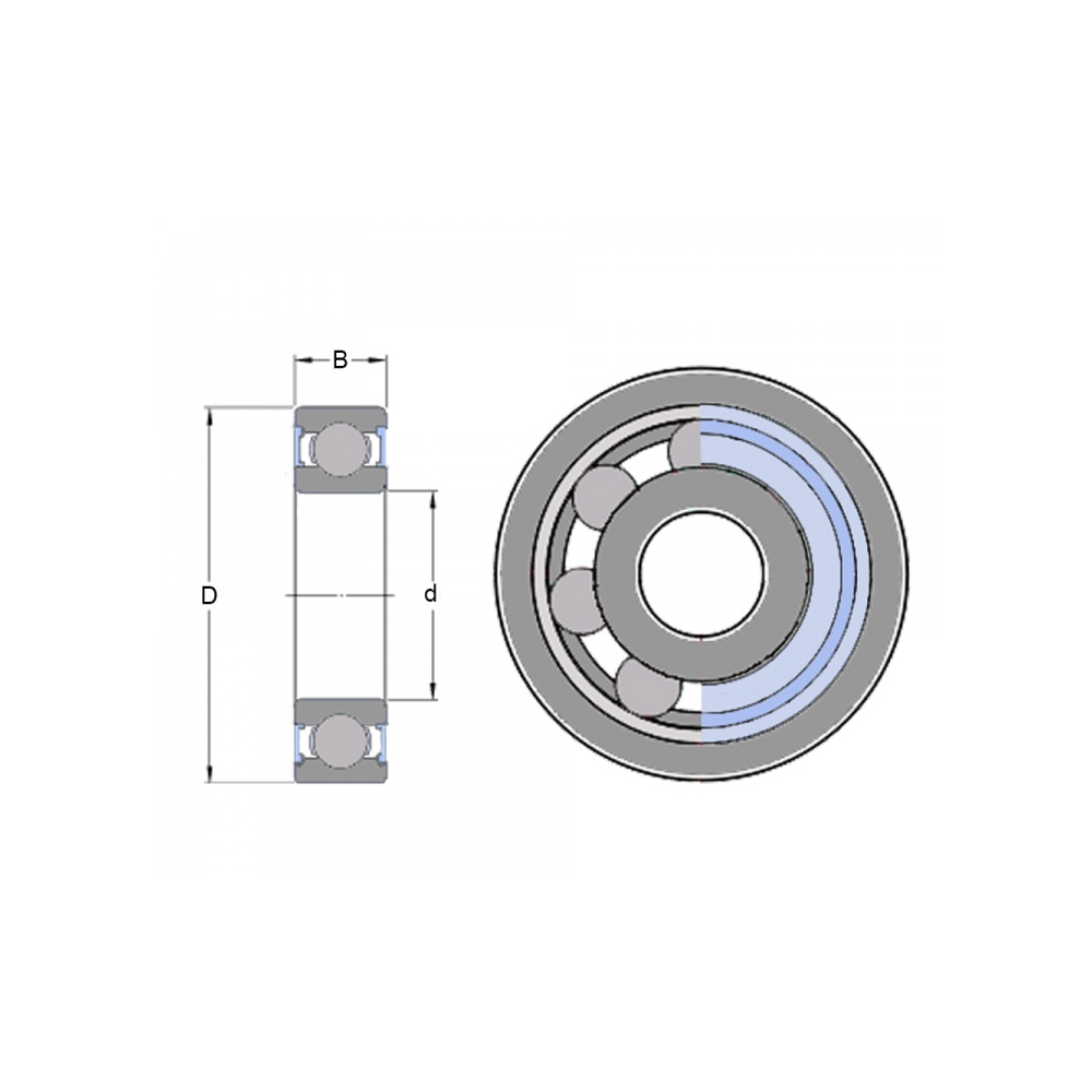 Ložisko   629 2Z/C3  SKF