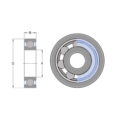 Ložisko   6203 2Z/C3  SKF