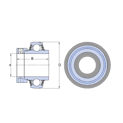 Ložisko   YEL 209 2F  SKF