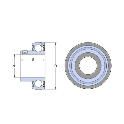 Ložisko   YAT 207  SKF