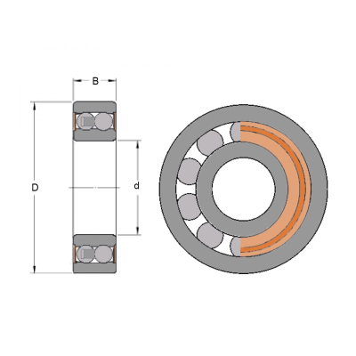 Ložisko   2308 E-2RS1TN9  SKF 