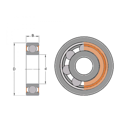 Ložisko   62303 2RS  SKF