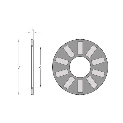 Klec jehlová   AXK 3552  SKF