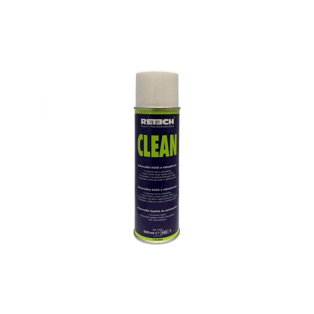 RETECH Odmašťovač CLEAN Spray 500 ml