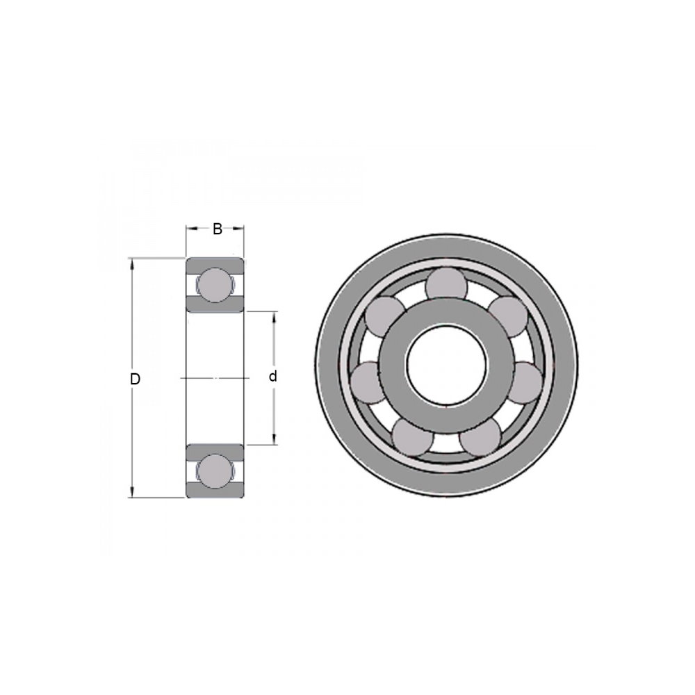 Ložisko 6204 /C3  SKF