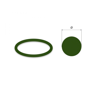 Řemen kruhový profil plný  6x260 Li PUR89/T zelený drsný