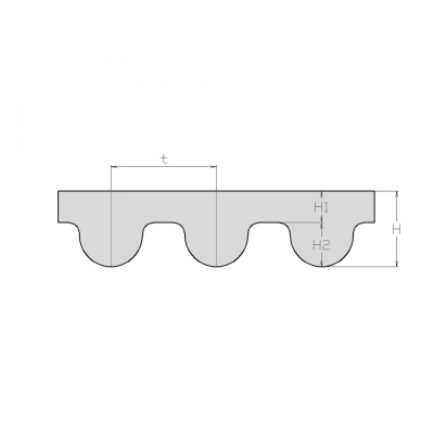Řemen ozubený GT3 5M-525 - 19,5mm HTD Gates PowerGrip 