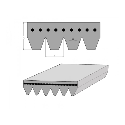 Řemen žebrový RBK 13 PK 1570 Optibelt