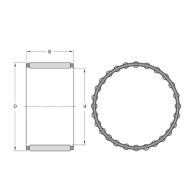 Klec jehlová   K 20x26x17  SKF 