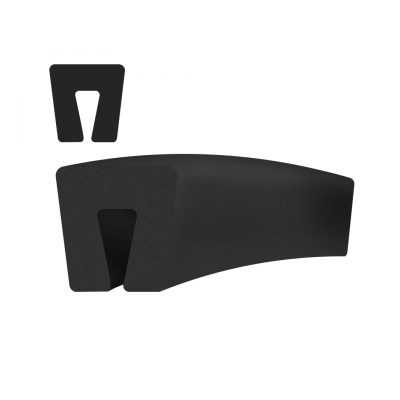 PROFIL PRYŽ - U12x12x4 mm EPDM Mikroporezní
