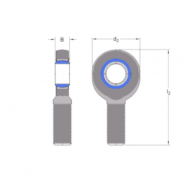 Rod end SA10E SKF