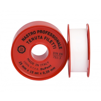 PTFE tape 25.00 × 0.20 × 15,000 mm