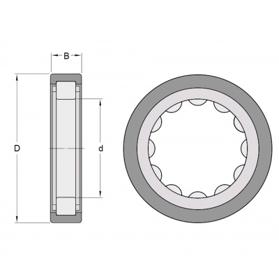 SKF RNU 208 ECP bearing