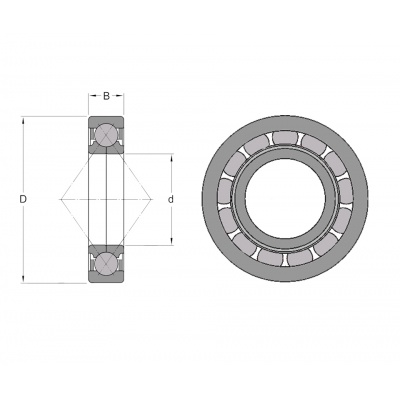 Bearing QJ 304 NKE