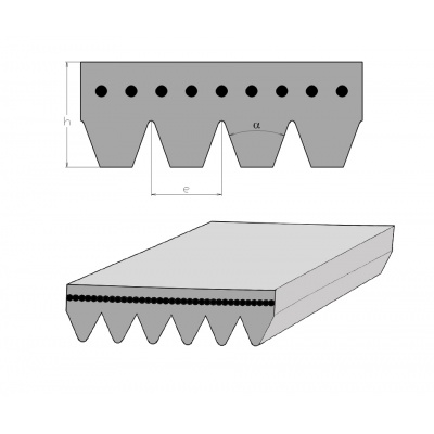 PK V-belt – 1920 mm – 8 RP PIX