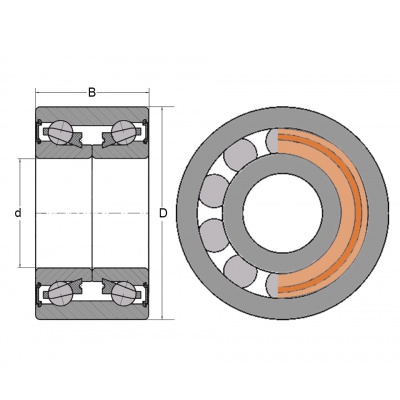 KOYO 3055 W DAC bearing