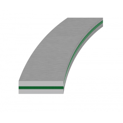 SS240 flat belt, 40 x 4200 mm