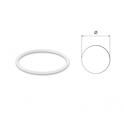 Solid round profile belt 6x1885 Li PUR85A Clear