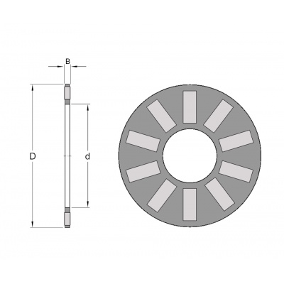 INA AXK 1528 needle cage