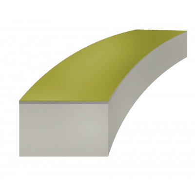 Profil pryž obdél.10x11x 2mm Silikon 45 Sh - samolep.