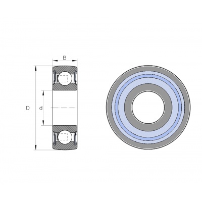 Bearing 206 NPP-B INA
