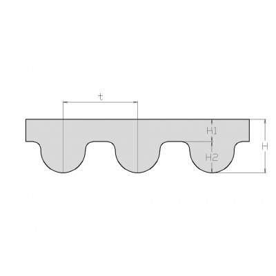 HTD 5M-320 toothed sleeve