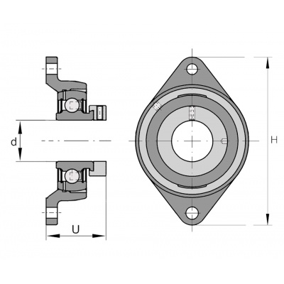 INA PCFT 25 bearing