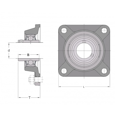 NTN M-UCF 206 D1 bearing – housing assembly