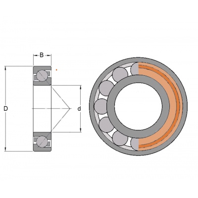 FAG 7204 B 2RS TVP bearing