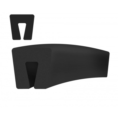 PROFIL PRYŽ - U12x12x4 mm EPDM Mikroporezní