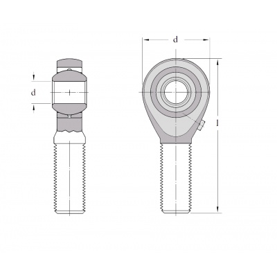 Rod end SAKAC 25 M