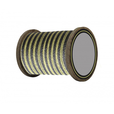 Packing cord 14x14 mm F 801 PTFE/graphite/aramid
