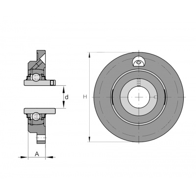 Bearing UCC 206 ASAHI