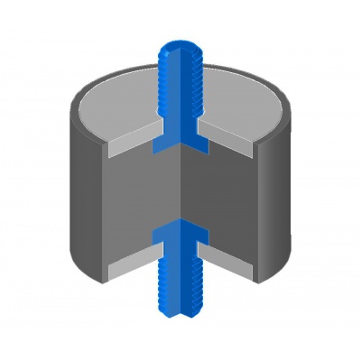 Silentblock Typ 1 (25/20-M6x18)