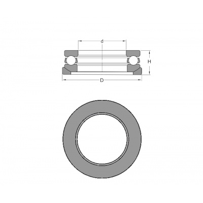 FAG 53208 + U208 bearing