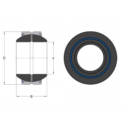 Bearing GEH 25 ES 2RS SKF