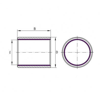 EGB 0812 E40 Y FAG plain bearing