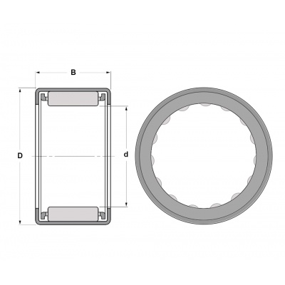 Bearing HKS20x29x18-1PX1/L588 NTN