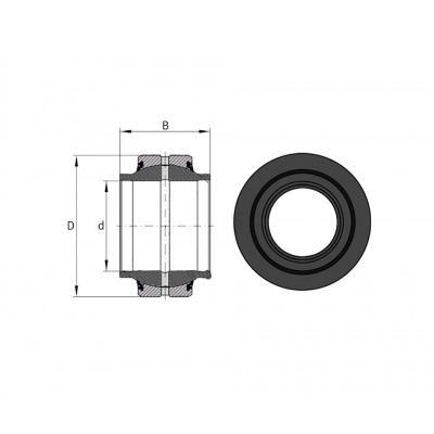 Bearing GE 40 HO 2RS INA