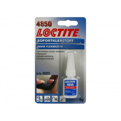 Loctite 4850 5 g lepidlo vteřinové pružné čiré