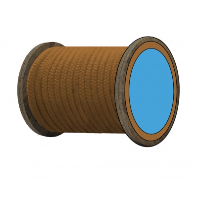 Insulating cord, 2 mm diameter, NT Gold