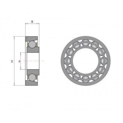 Bearing 6302 TN9/C3 SKF