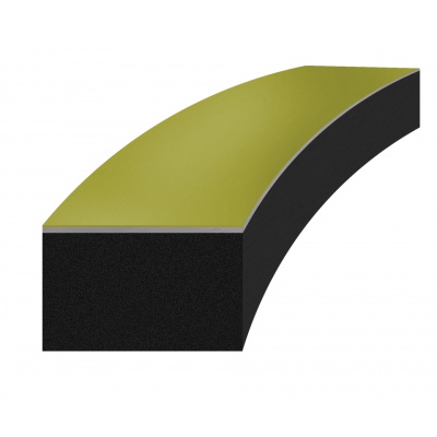 Rectangular rubber profile, 3 x 15 mm, microporous EPDM,...