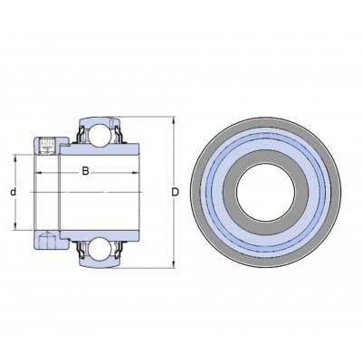 SKF YEL 210 2F bearing