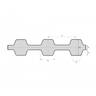 ZR DL 480 double-sided toothed belt – 25 mm