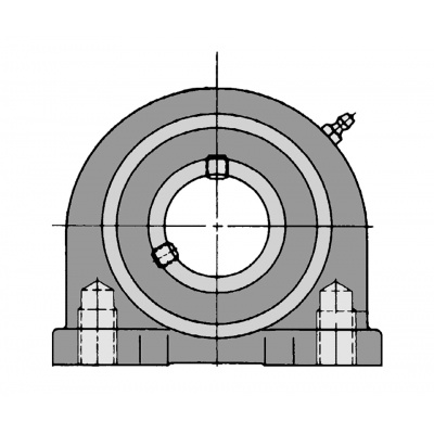UCPA 207 FGJ bearing (with a 45° side grease nipple)