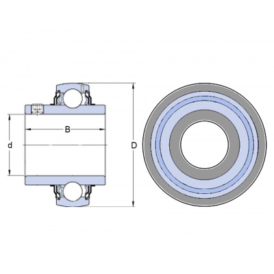 SKF YAR 207-104 2F bearing