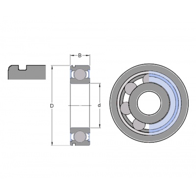 FAG 61800 S 2Z-HLC bearing