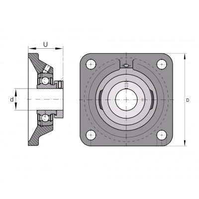 GG CJ 05N housing bearing