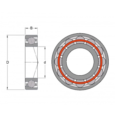 Bearing B71918 C-T-P4S-UL FAG